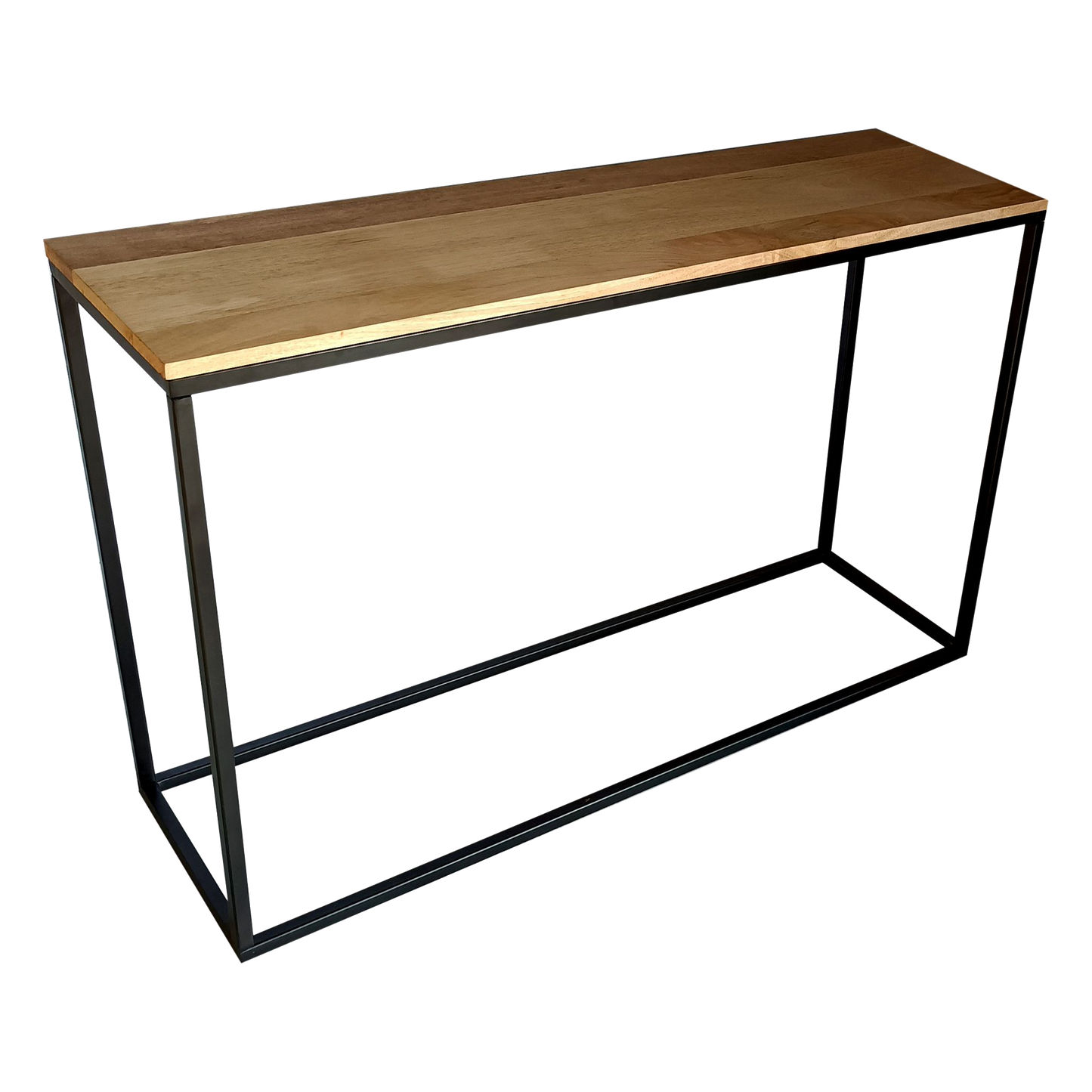 Evolve Industrial Mango Wood Console Table For Hallway - Natural 47"