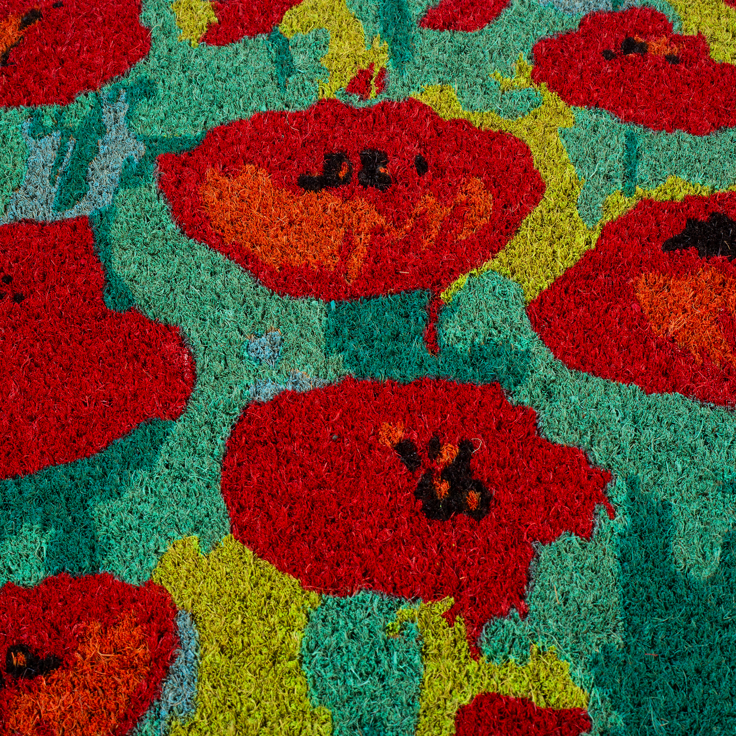 Field of Poppies - Red Multi Coir Doormat