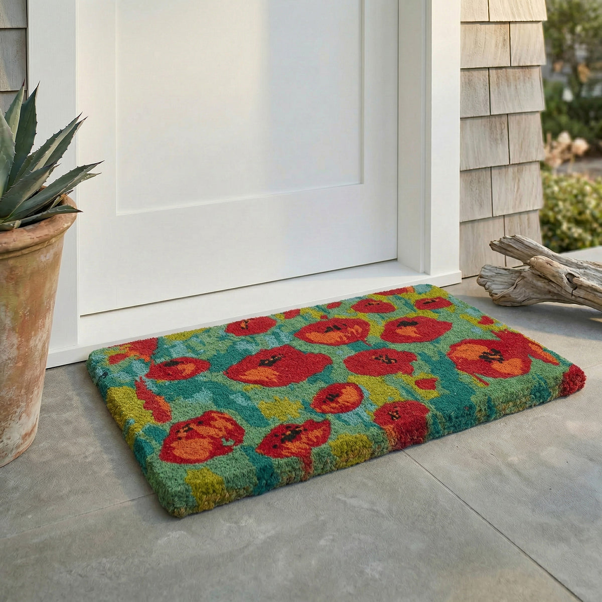 Field of Poppies Doormat, flat product shot