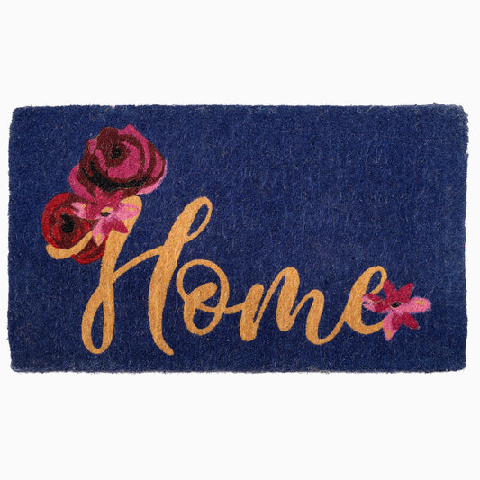 Floral Home Doormat, Durable