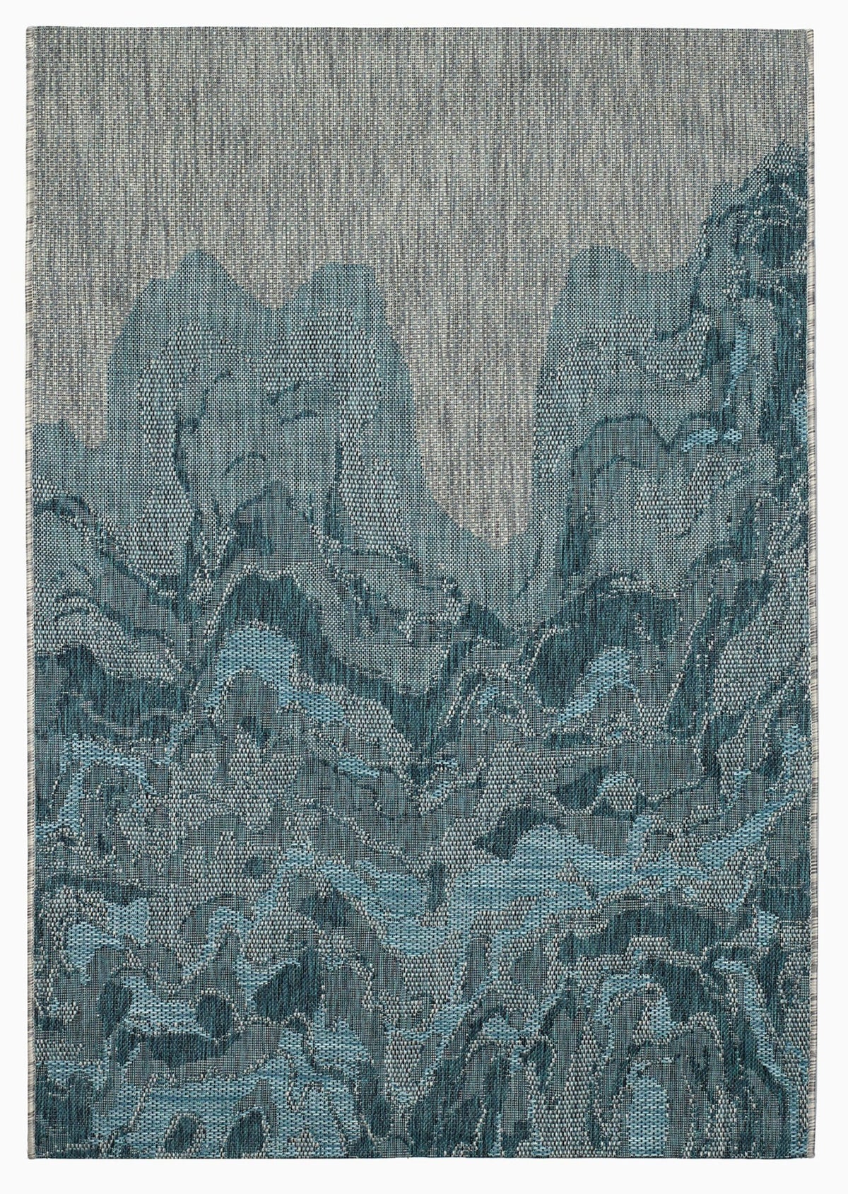 Blue Outdoor Rug, product view angle 2