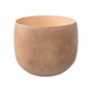 Full view of empty large mousse brown planter
