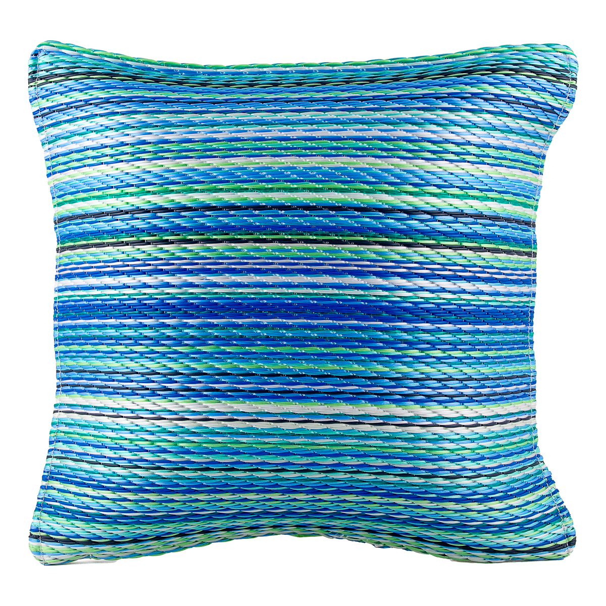 Turquoise Green Outdoor Pillow, flat product shot, second view