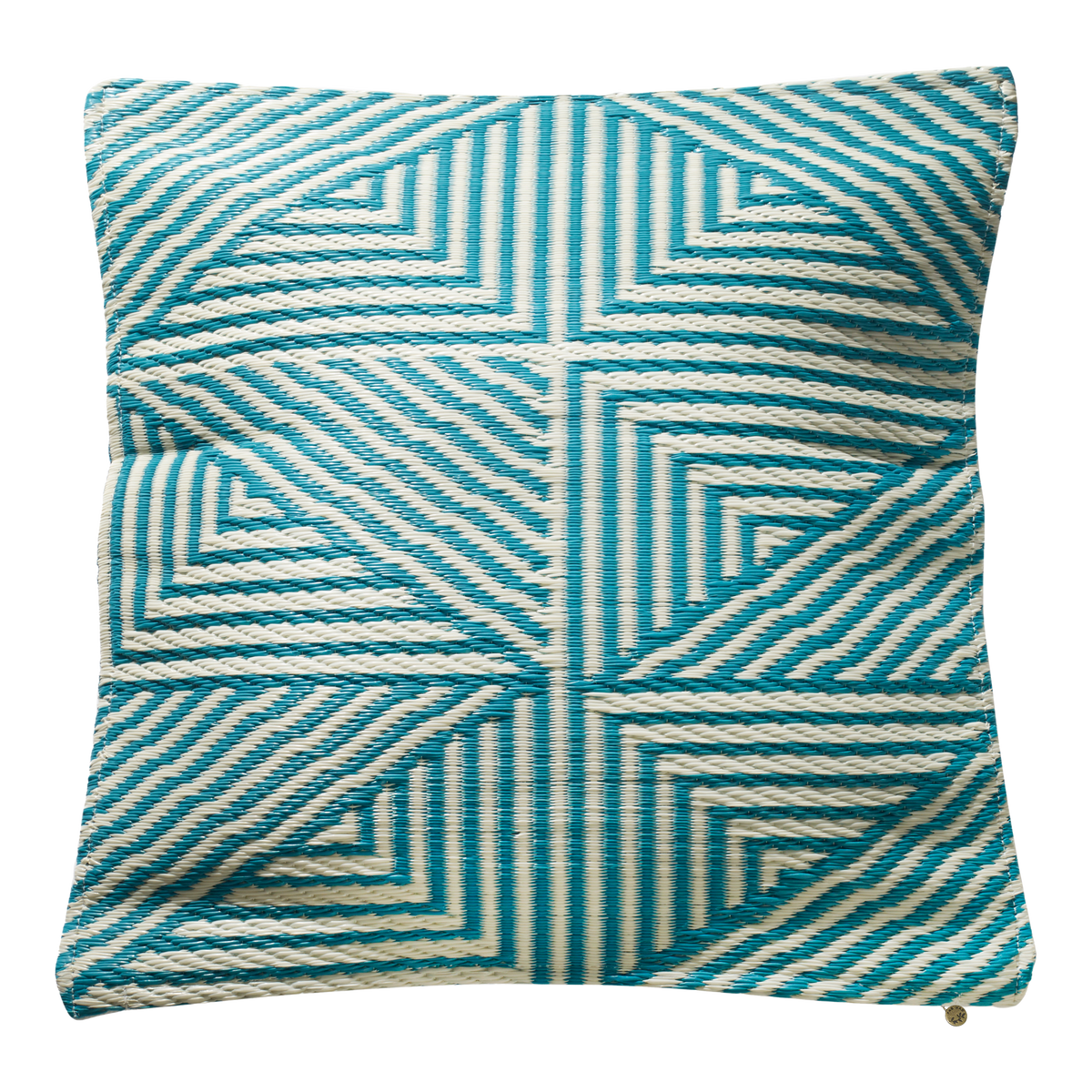 Teal Outdoor Pillow, flat product shot, second view