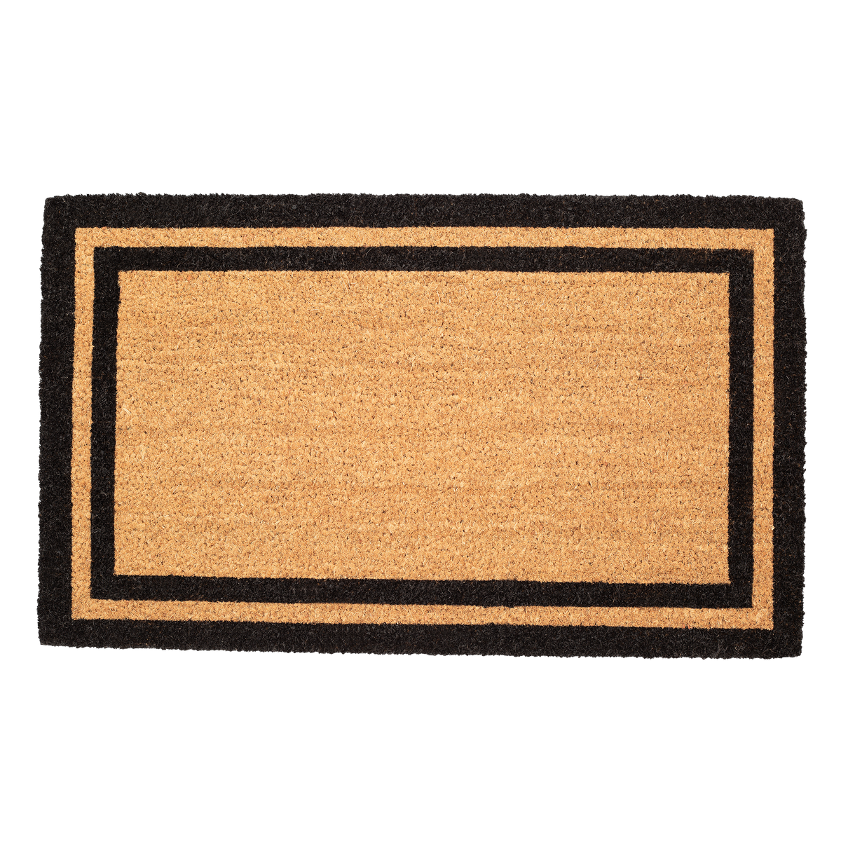 Double Black Border Doormat, flat product shot, alternate angle