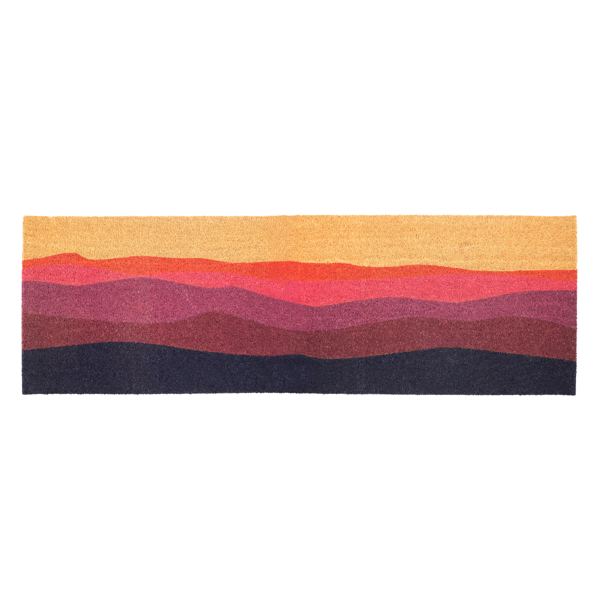 Shades of Dawn Doormat, flat product shot, detail close-up