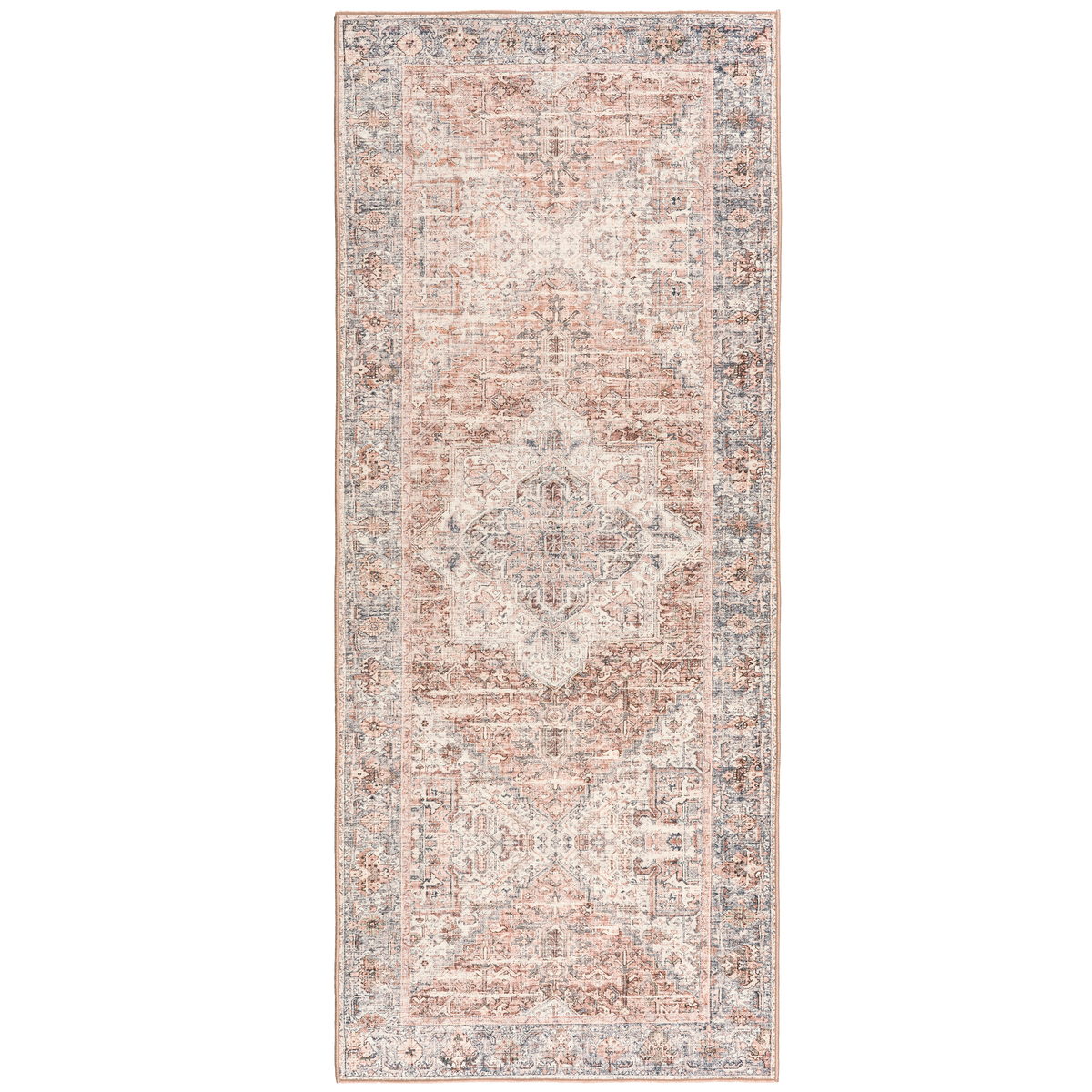 Gray Ivory Blush Area Rug, product view angle 4