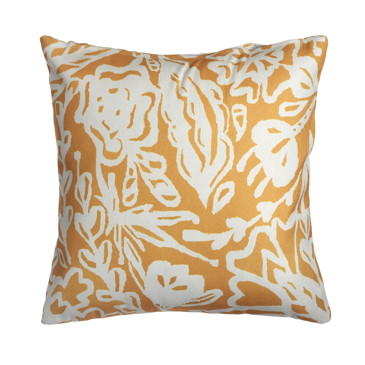 Glamis - Mustard Yellow Abstract Double Sided Indoor/Outdoor Pillow for Patio