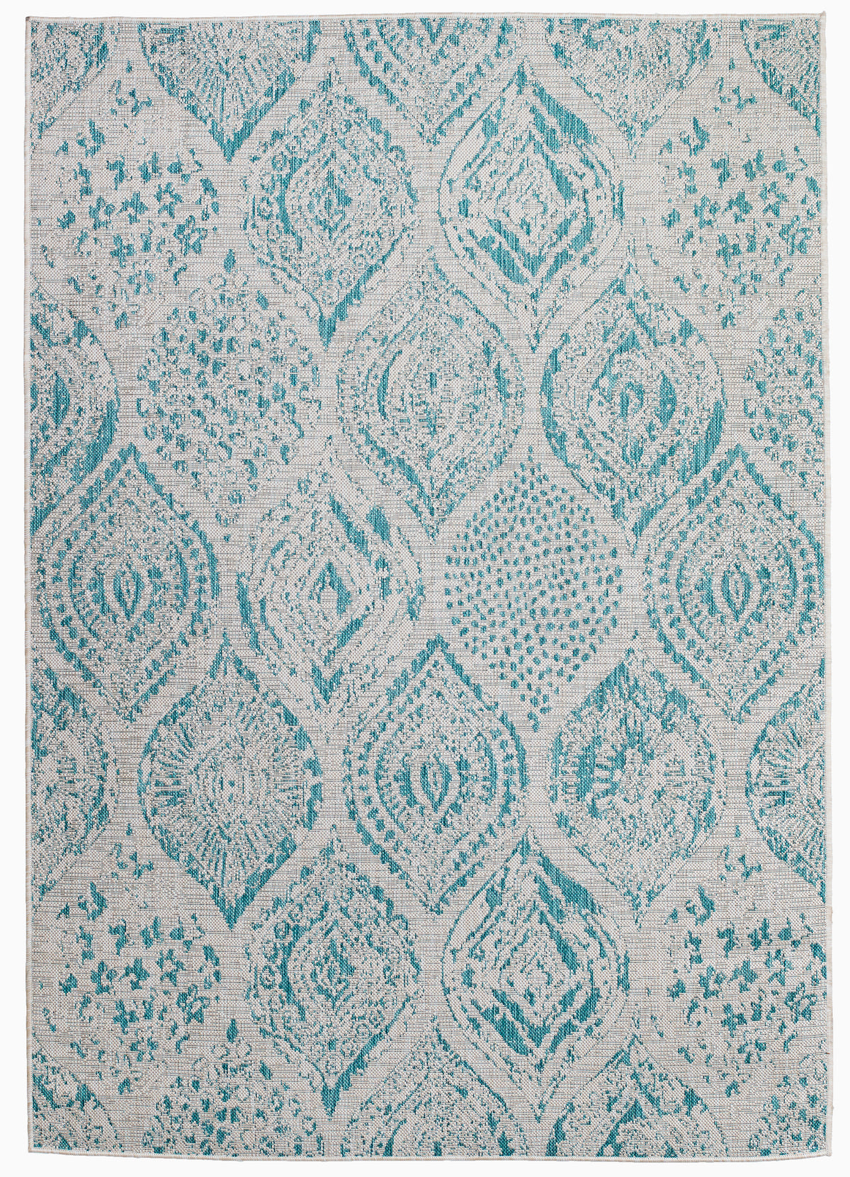 Aqua Outdoor Rug, product view angle 2