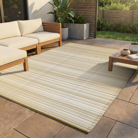 Beige Area Rug, flat product shot of full pattern