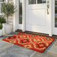 Lhasa Kilim Red Doormat, product view angle 8