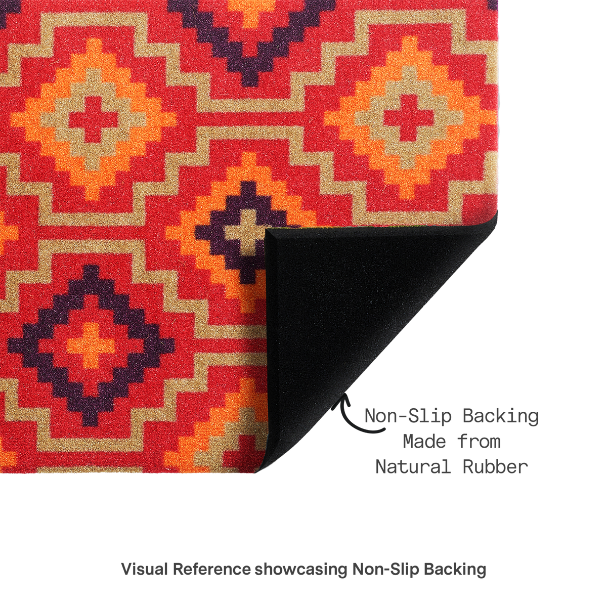 Lhasa Kilim Red Doormat, product view angle 28
