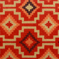 Lhasa Kilim Red Doormat, texture close-up, alternate angle
