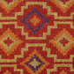Lhasa Kilim Red Doormat, texture close-up in Lhasa Kilim Red