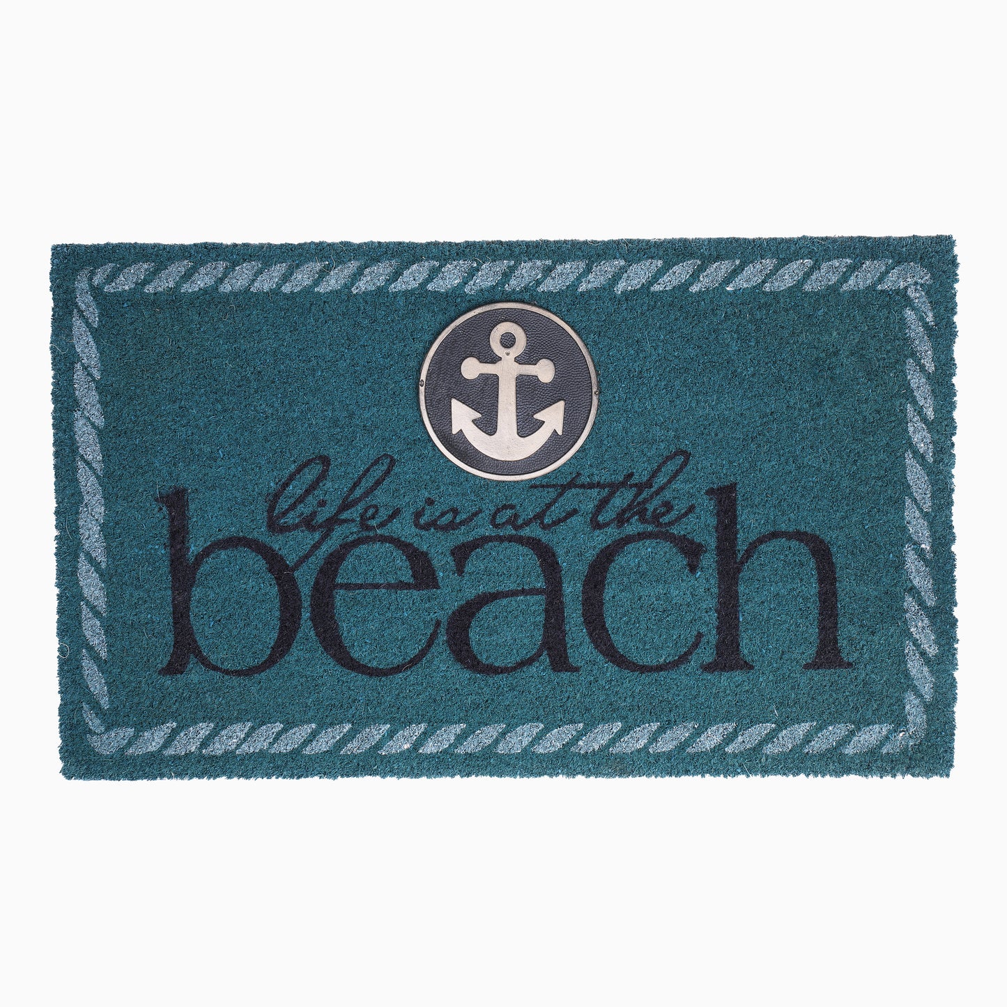 Life Is At The Beach Doormat (18" x 30" Non-Slip) Durable