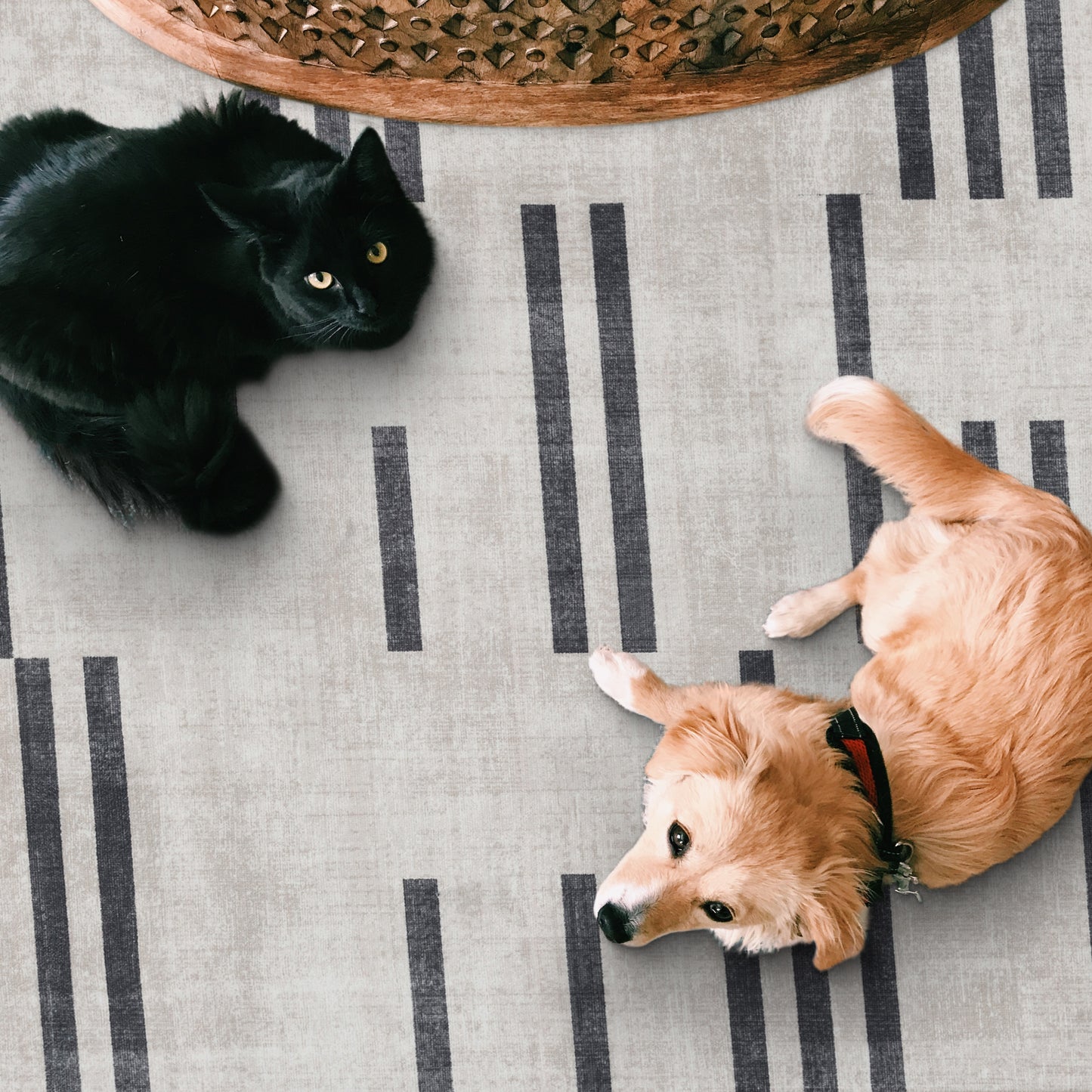 Loki Modern - Beige ReaLife Machine Washable Rugs