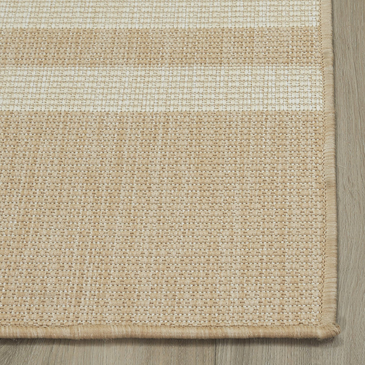 Beige Outdoor Rug, close-up of weave texture