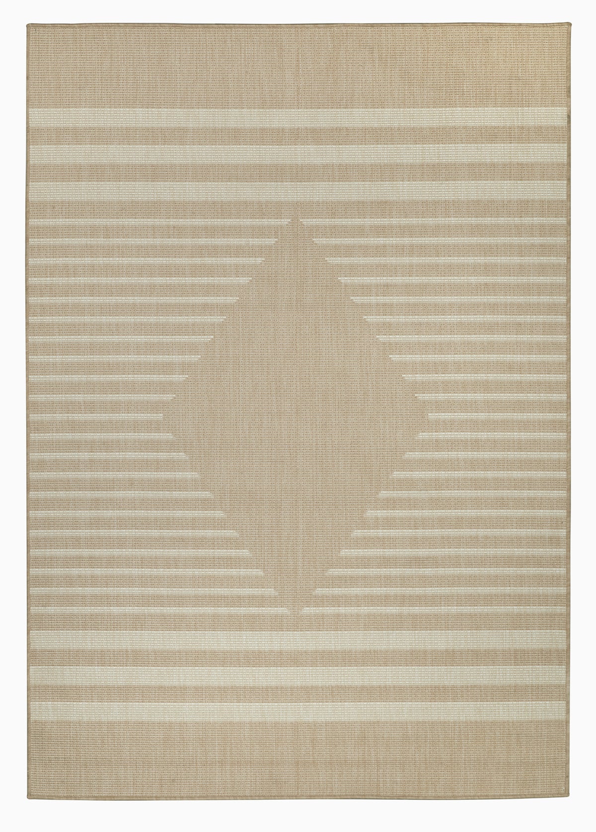 Beige Outdoor Rug, flat product shot of full pattern