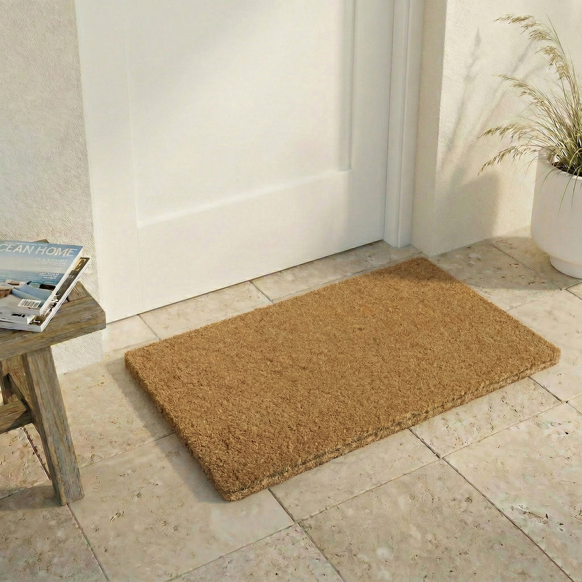 Minimalist Natural Doormat, flat product shot