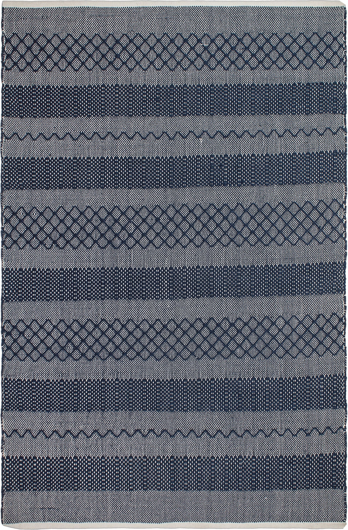Blue Outdoor Rug, flat product shot of full pattern