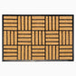 Natural Brushed Coir Parquet Doormat Rubber, Durable