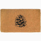 Nature Lover Pine Cone Doormat Natural Rubber, Durable