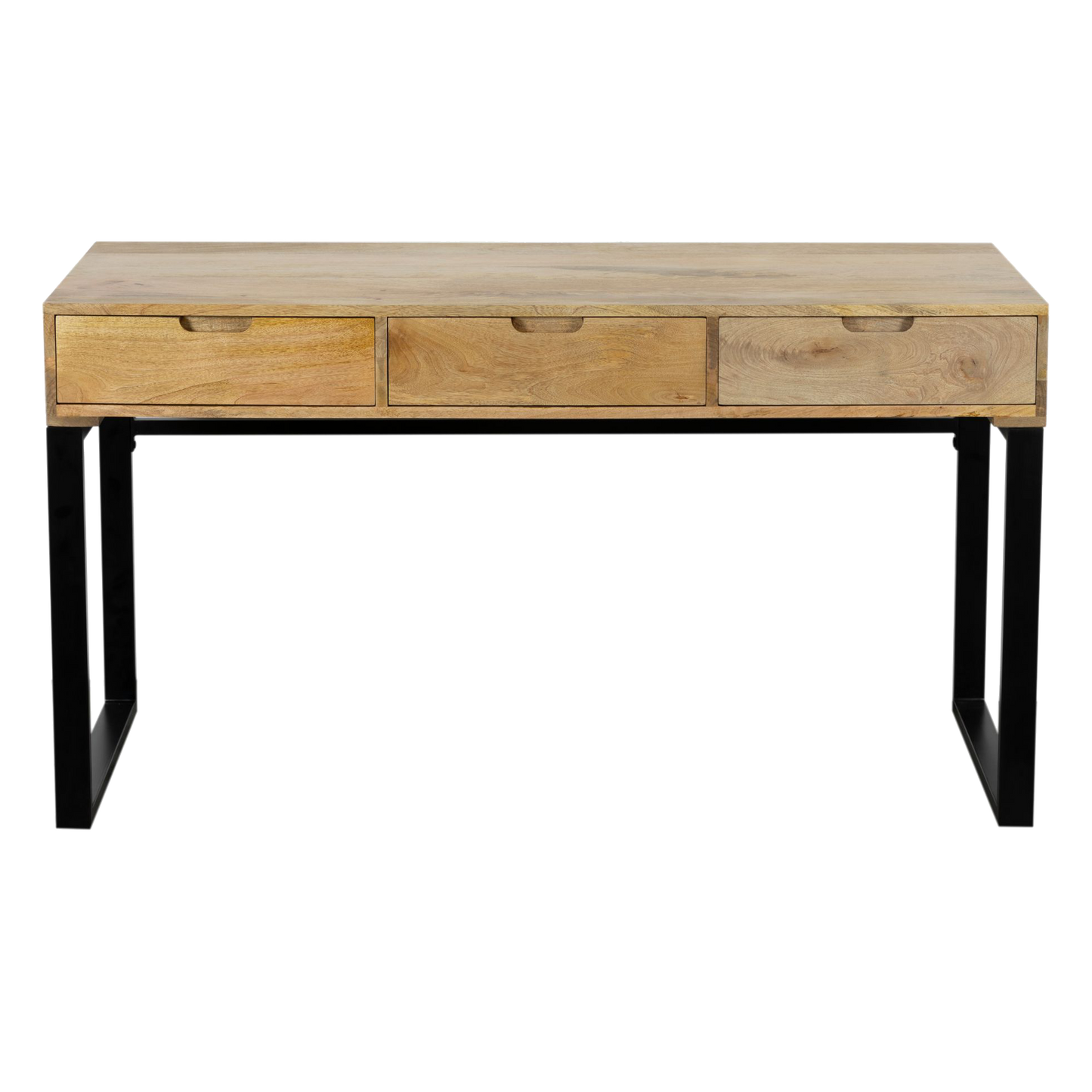 Oasis Industrial Mango Wood Desk For Home Office - Natural 55"