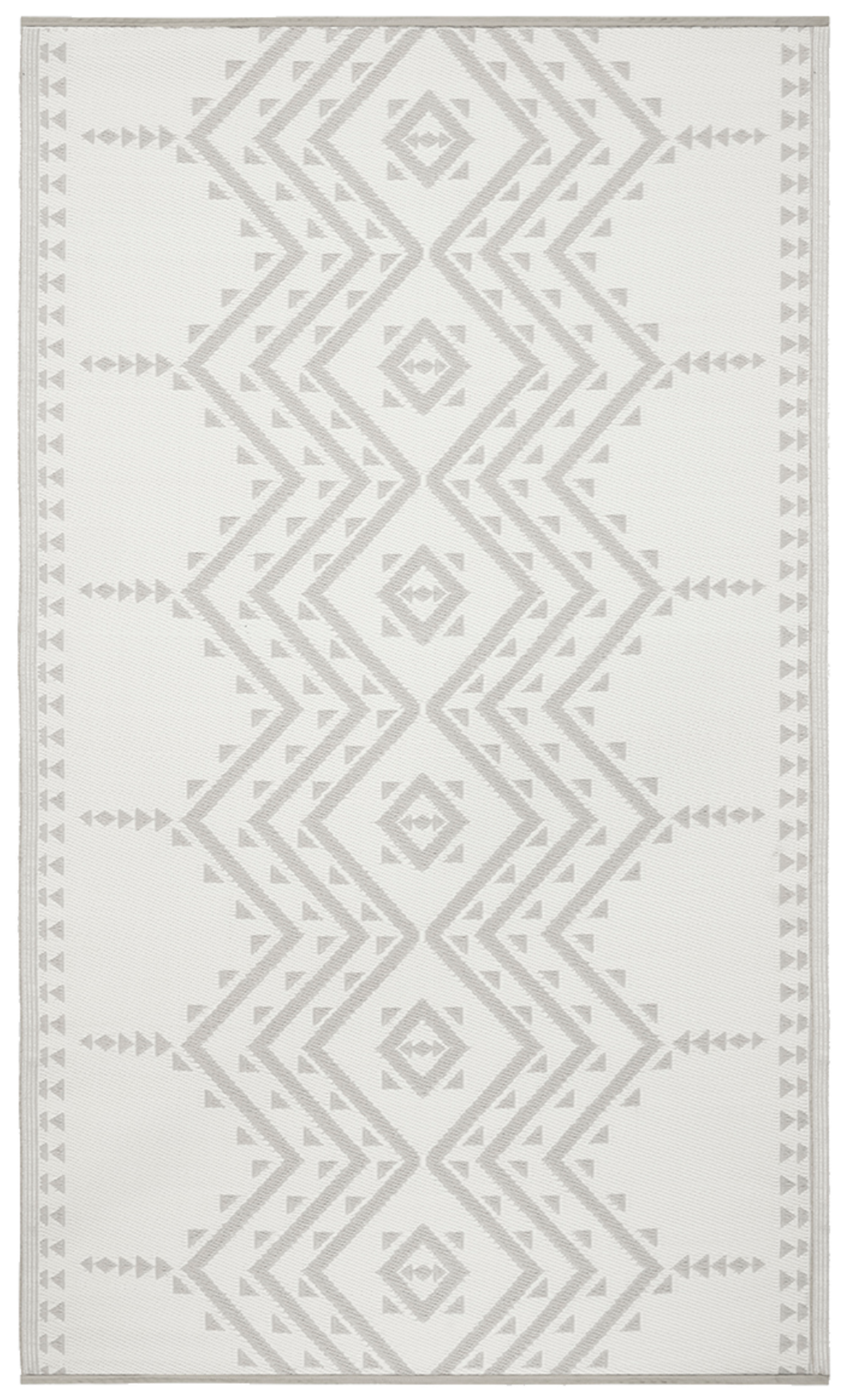 Buy Online Ojai - Beige Aztec Outdoor Rug for Patio - Fab Habitat