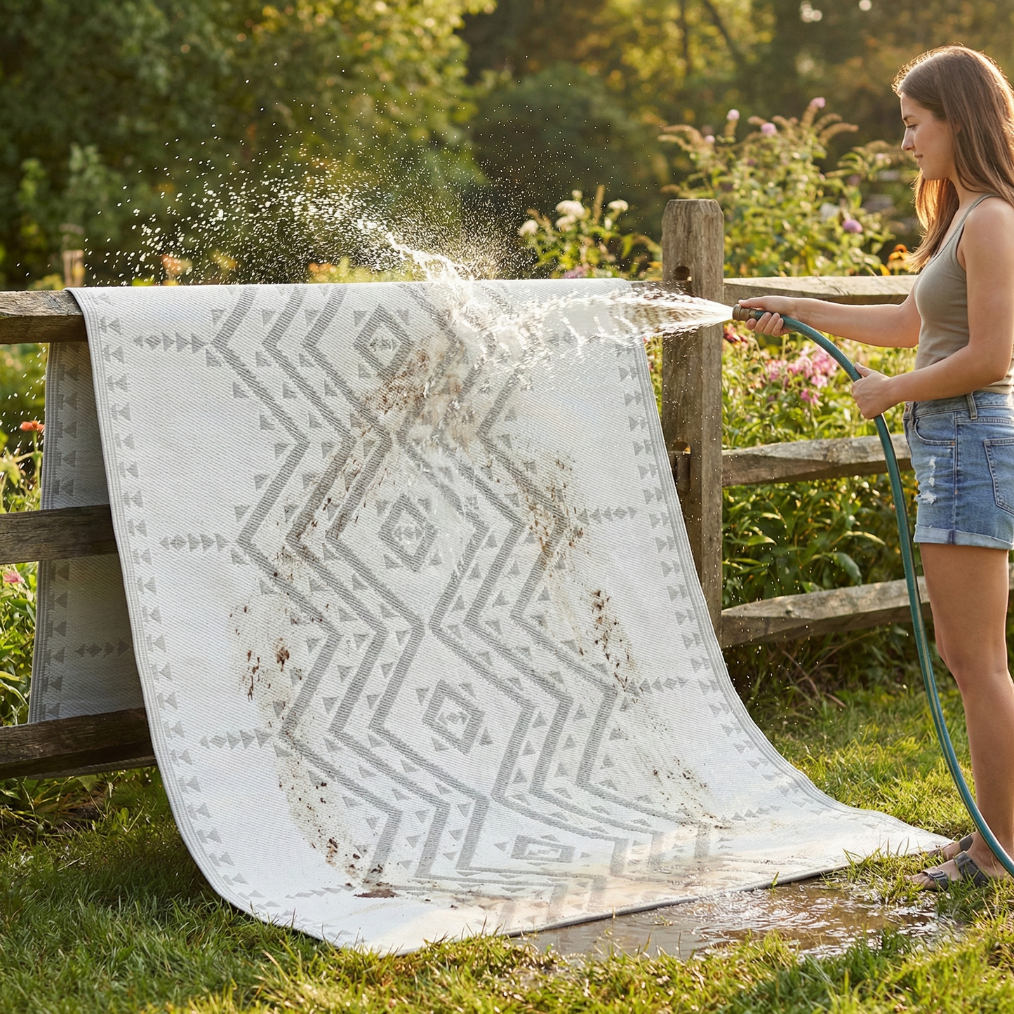 Ojai - Beige Outdoor Rug for Patio