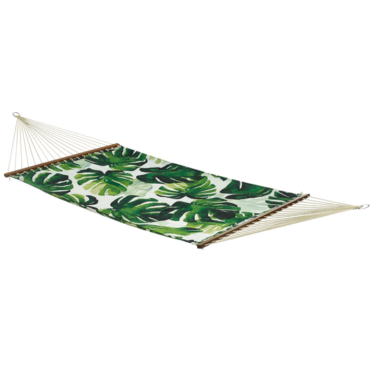 Panama - Green Tropical Recycled Polyester Hammock for Patio - (55" x 82")