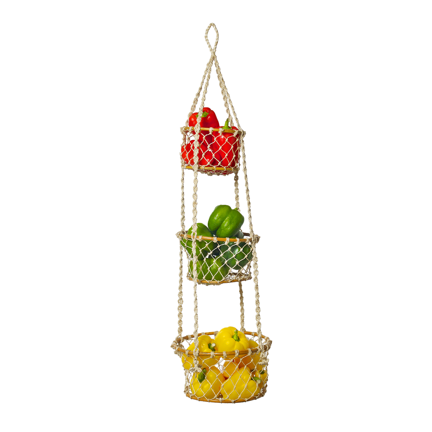 Prairie - 3 tier Hanging Macrame Basket