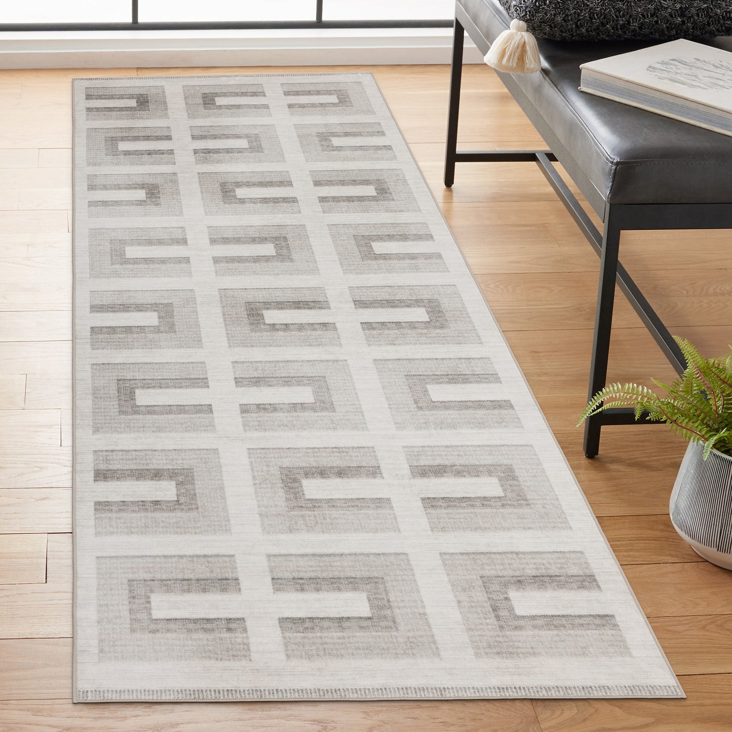 Remi Modern – Beige Machine Washable Rugs