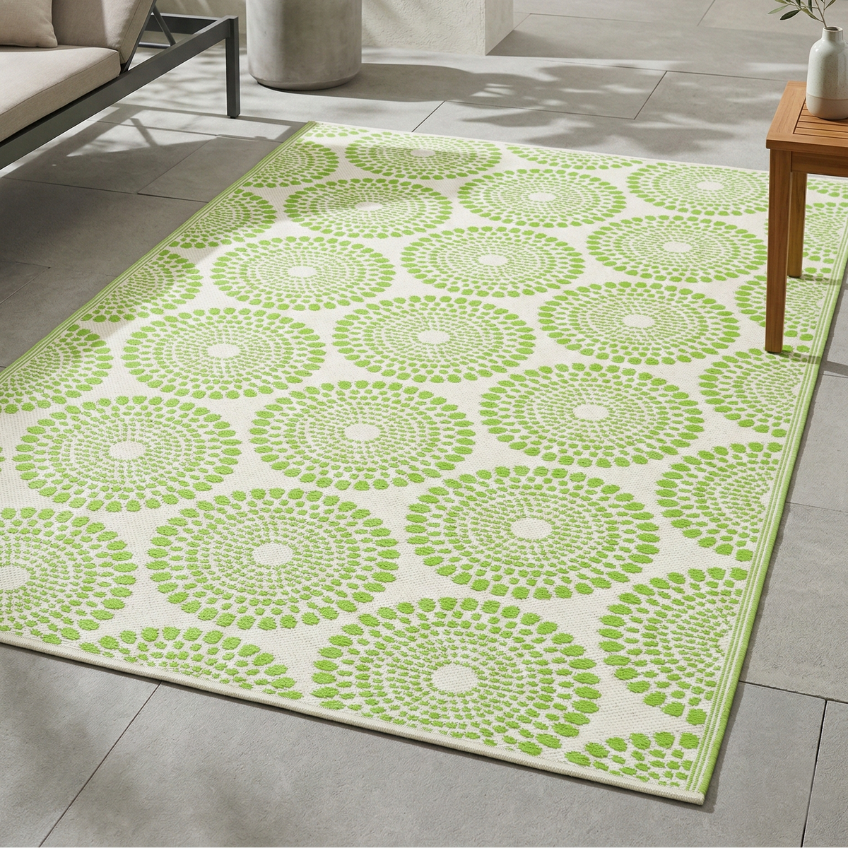 Yellow Outdoor Rug, product view angle 7