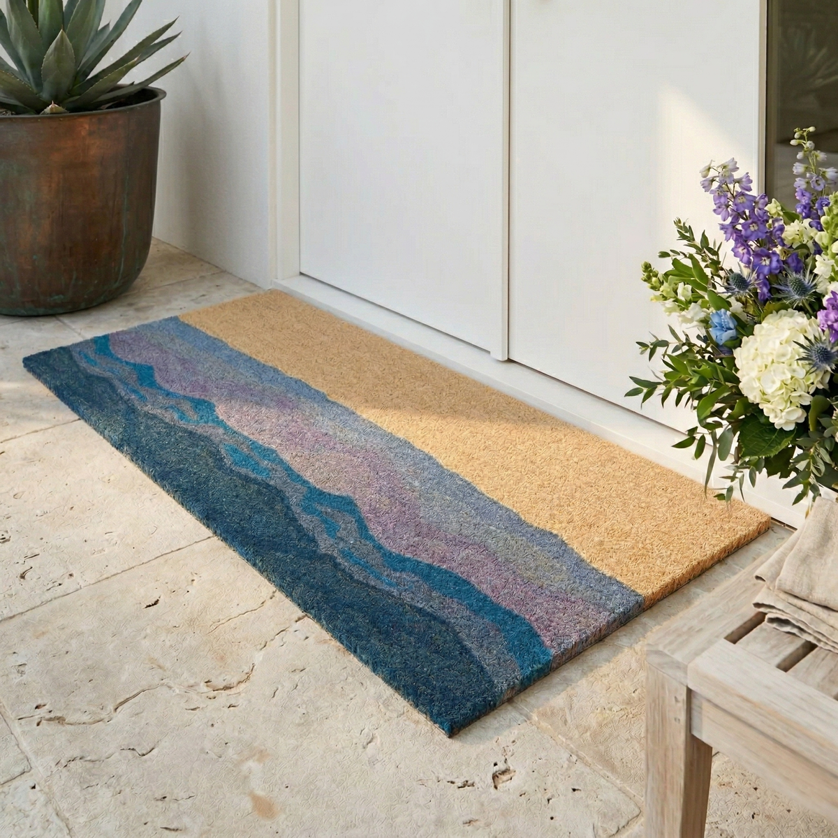 Shades of Sea Doormat, product view angle 15