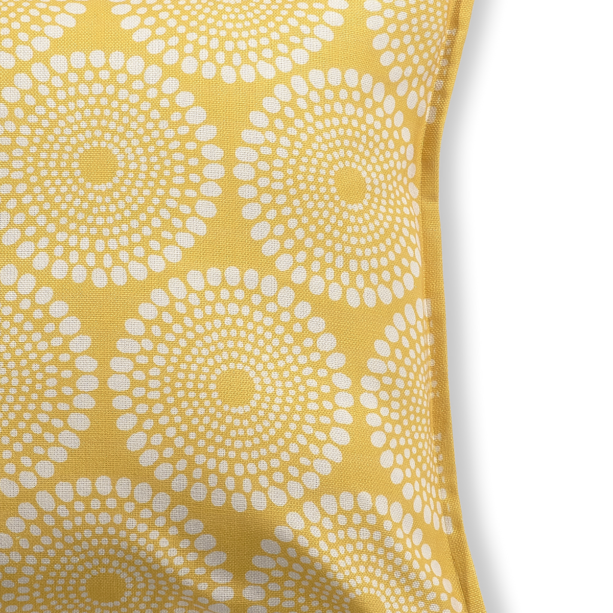 Yellow Outdoor Pillow, side-facing product view