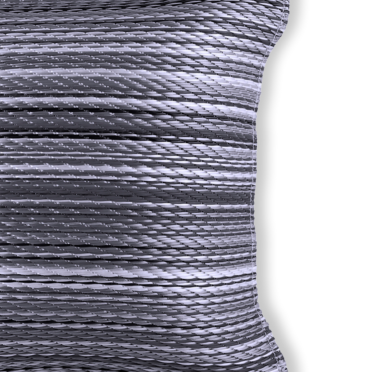 Midnight Outdoor Pillow, side-facing product view, alternate angle