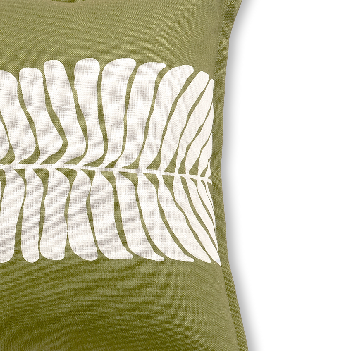 Green Outdoor Pillow, side-facing product view