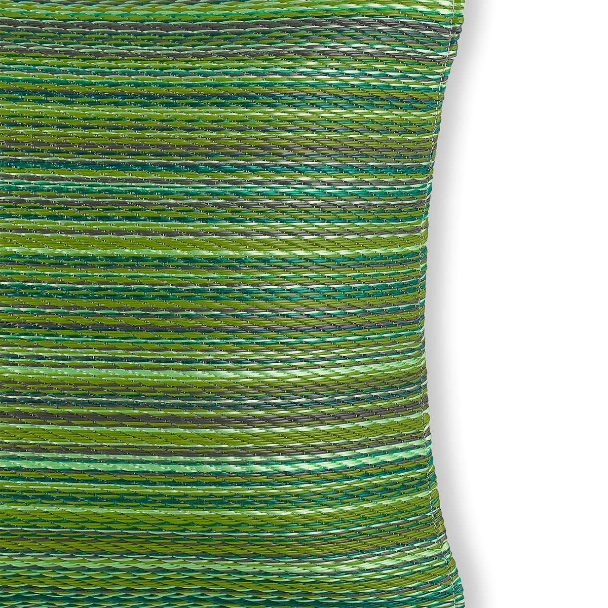 Green Outdoor Pillow, side-facing product view