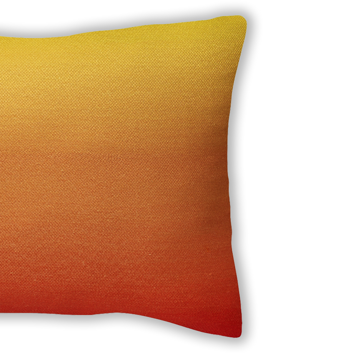 Sunset Outdoor Pillow, side-facing product view, alternate angle