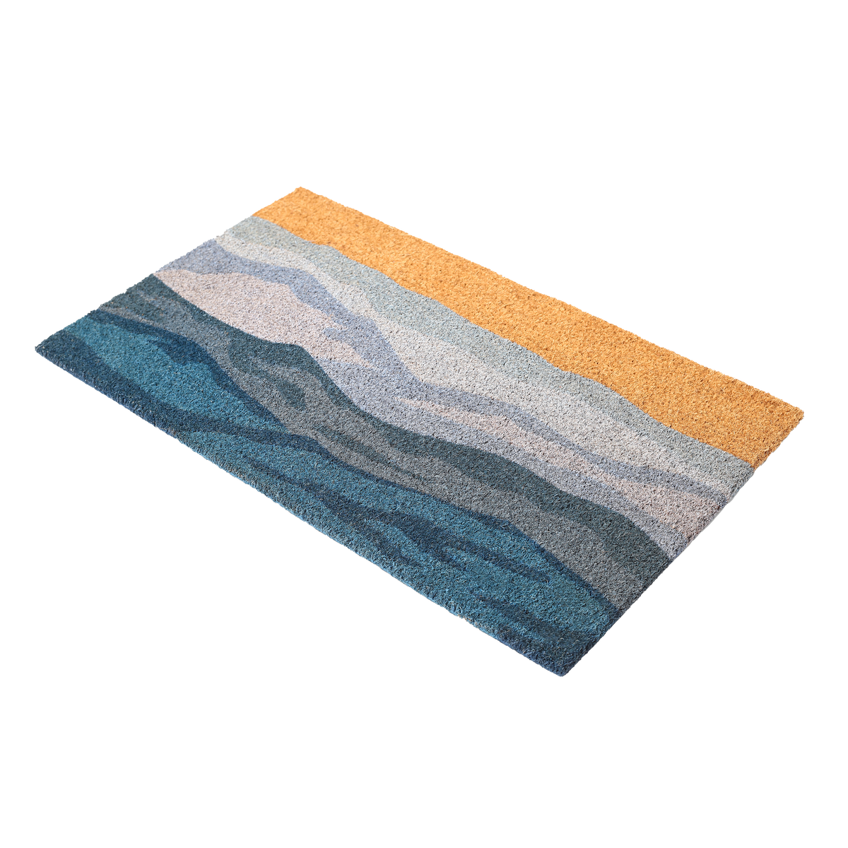 Shades of Sea Doormat, side-facing product view, alternate angle