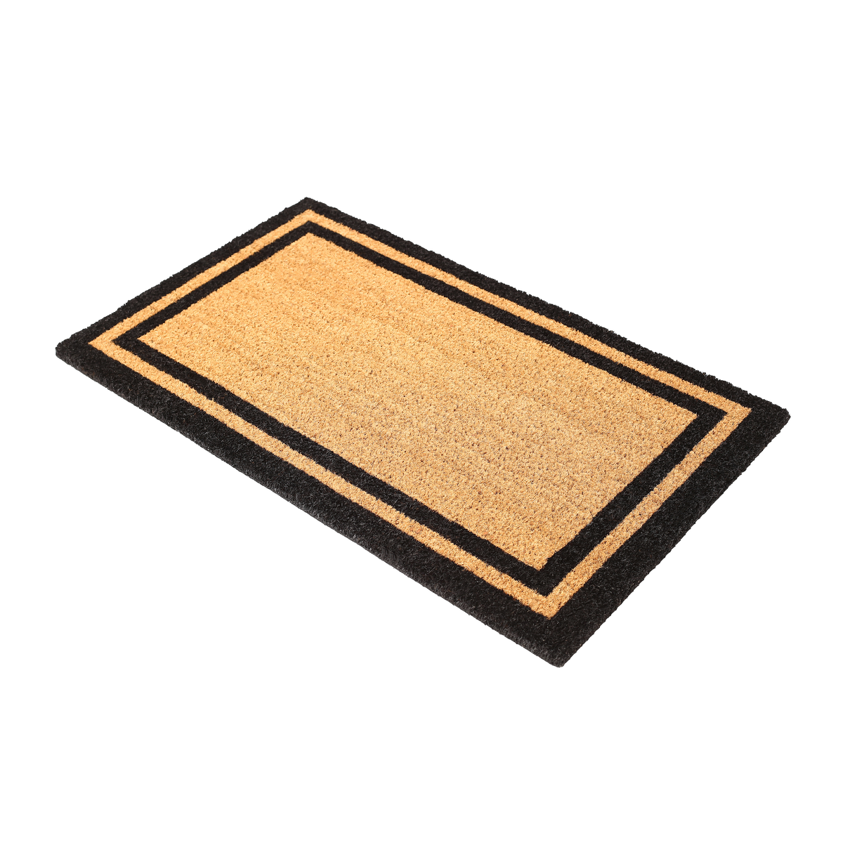 Double Black Border Doormat, side-facing product view