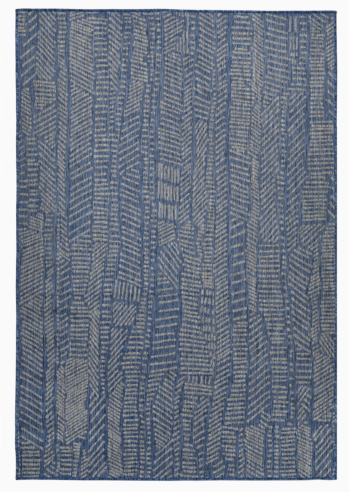 Blue Outdoor Rug, product view angle 2