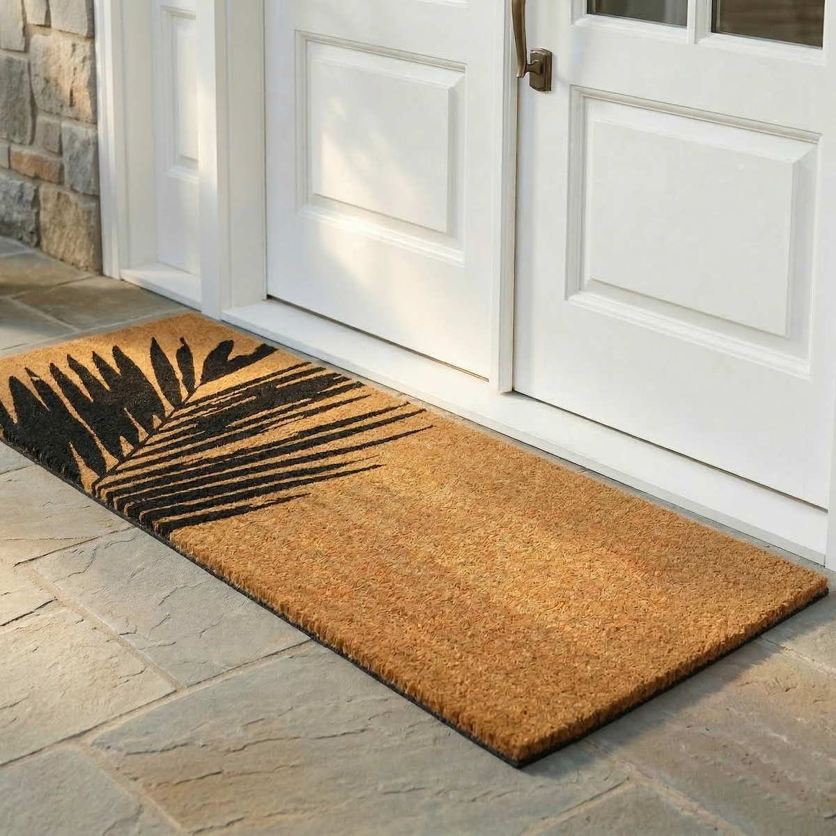 Summertime Palm Leaf Doormat, product view angle 7