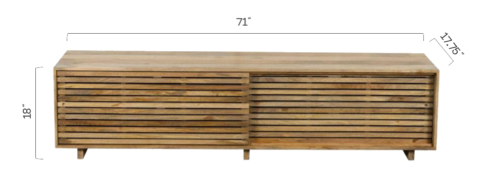 Natural Media Console, flat product shot in Natural