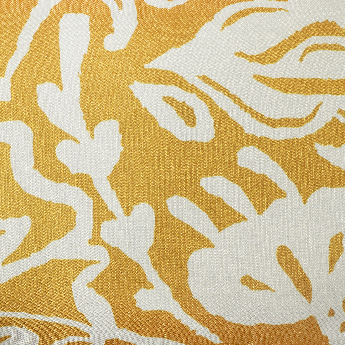 Mustard Yellow Outdoor Pillow, texture close-up, alternate angle