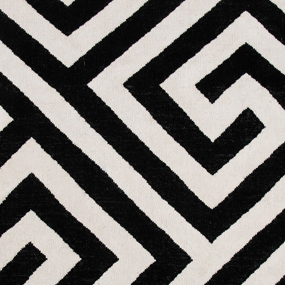 Vancouver - Black Modern Indoor/Outdoor Area Rug FINAL SALE