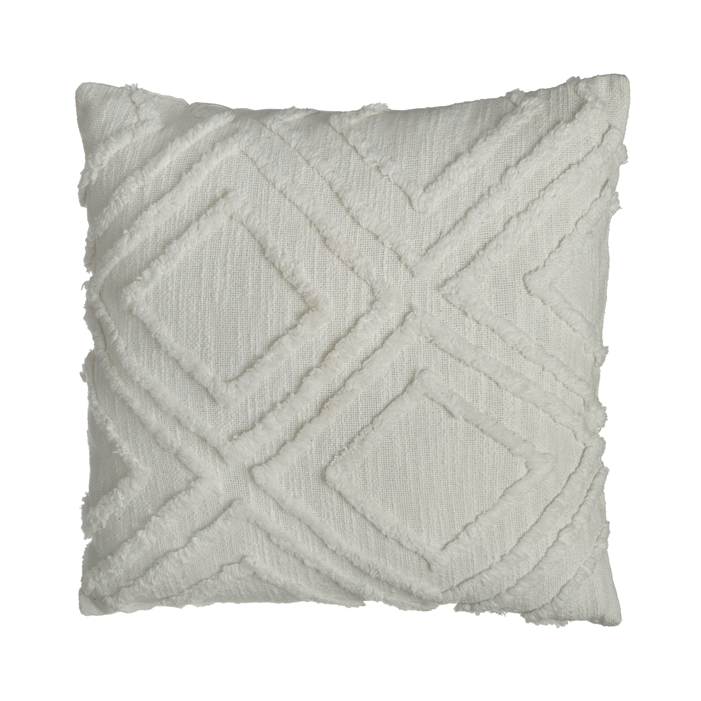 Vauxhall Decorative Pillow - Ivory (20" x 20") Cotton