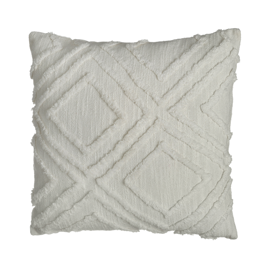 Vauxhall Decorative Pillow - Ivory (20" x 20") Cotton