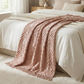 Vauxhall - Blush Cotton Throw Blanket 50" x 70"