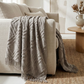 Vauxhall - Dove Gray Cotton Throw Blanket 50" x 70"